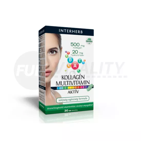 INTERHERB KOLLAGÉN&HIALURONSAV MULTIVITAMIN KOMPLEX TABLETTA 30DB