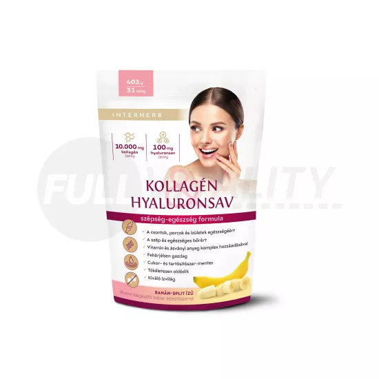 INTERHERB KOLLAGÉN&HYALURONSAV ITALPOR BANÁN-SPLIT ÍZŰ 403G