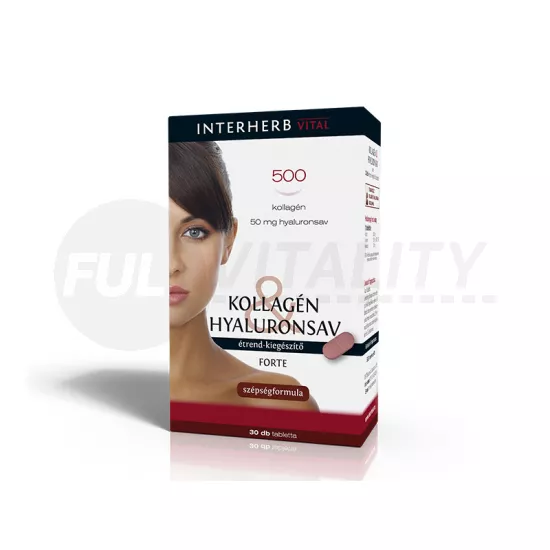 INTERHERB KOLLAGÉN&HYALURONSAV FORTE TABLETTA 30DB