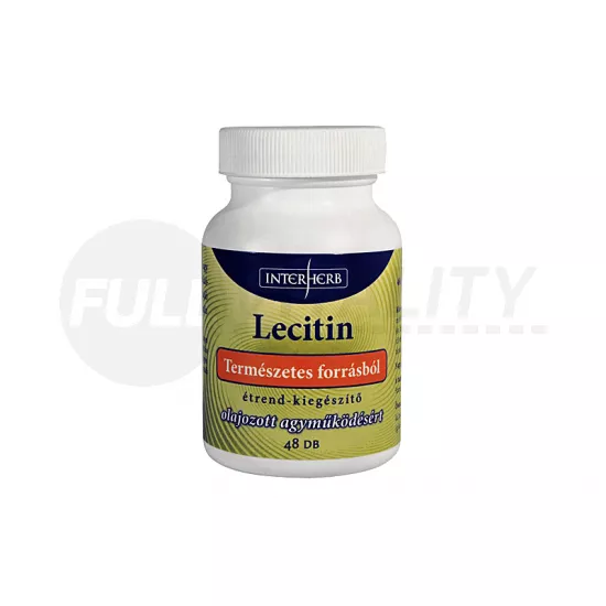 INTERHERB LECITIN LÁGYZSELATIN KAPSZULA 48DB