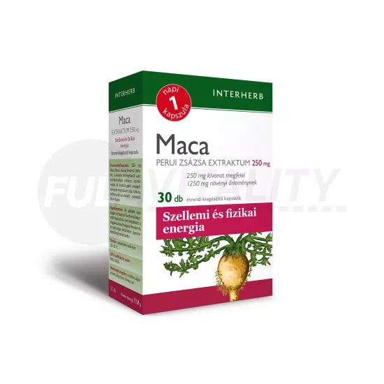 INTERHERB NAPI 1 MACA-PERUI ZSÁZSA EXTRAKTUM KAPSZULA 30DB