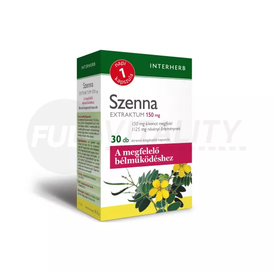 INTERHERB NAPI 1 SZENNA EXTRAKTUM KAPSZULA 30DB