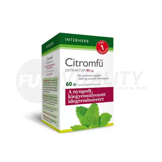 INTERHERB NAPI 1 CITROMFŰ EXTRAKTUM 80 MG KAPSZULA 60DB