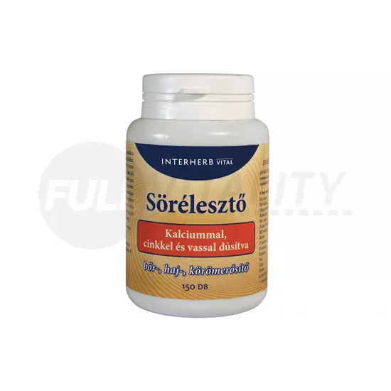 INTERHERB SÖRÉLESZTŐ KALCIUMMAL TABLETTA 150DB