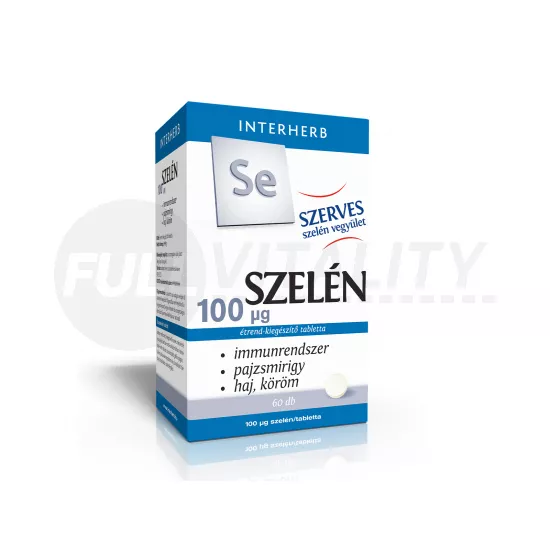 INTERHERB SZERVES SZELÉN 100 MCG TABLETTA 60DB