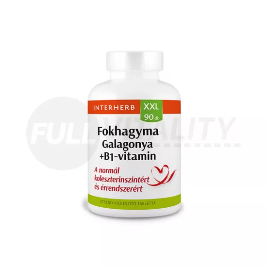 INTERHERB XXL FOKHAGYMA-GALAGONYA + B1 VITAMIN TABLETTA 90DB