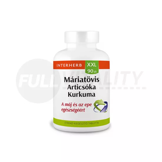 INTERHERB XXL MÁRIATÖVIS-ARTICSÓKA+ KURKUMA TABLETTA 90DB