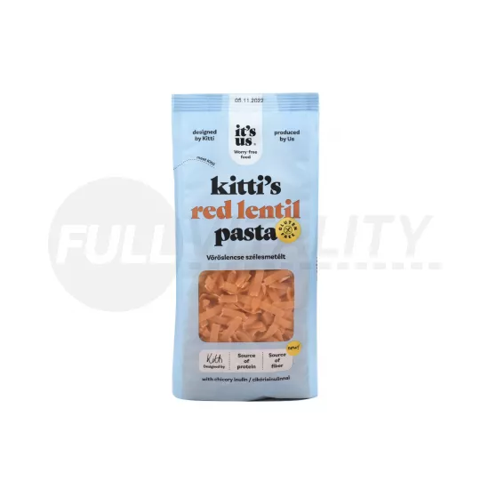 GLUTÉNMENTES ITS US KITTIS VÖRÖSLENCSE SZÉLESMETÉLT SZÁRAZTÉSZTA 200G