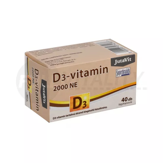 JUTAVIT D3-VITAMIN 2000NE LÁGYKAPSZULA  40DB