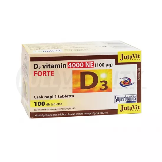 JUTAVIT D3 VITAMIN 4000NE FORTE TABLETTA 100DB