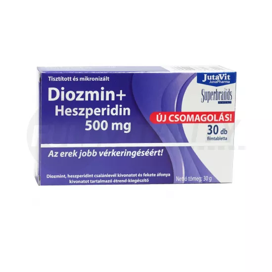JUTAVIT DIOZMIN+HESZPERIDIN 500MG TABLETTA 30DB