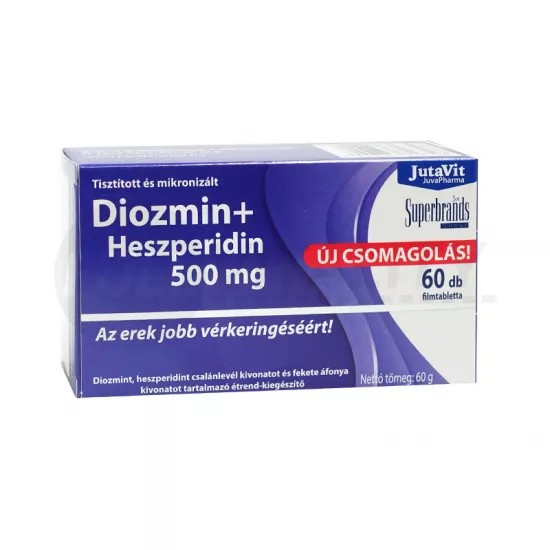JUTAVIT DIOZMIN+HESZPERIDIN 500MG TABLETTA 60DB