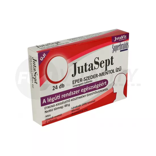 JUTAVIT JUTASEPT EPER-SZEDER-MENTOL ÍZŰ SZOPOGATÓ TABLETTA 24DB