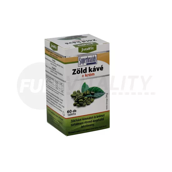 JUTAVIT ZÖLD KÁVÉ + KRÓM TABLETTA 60DB