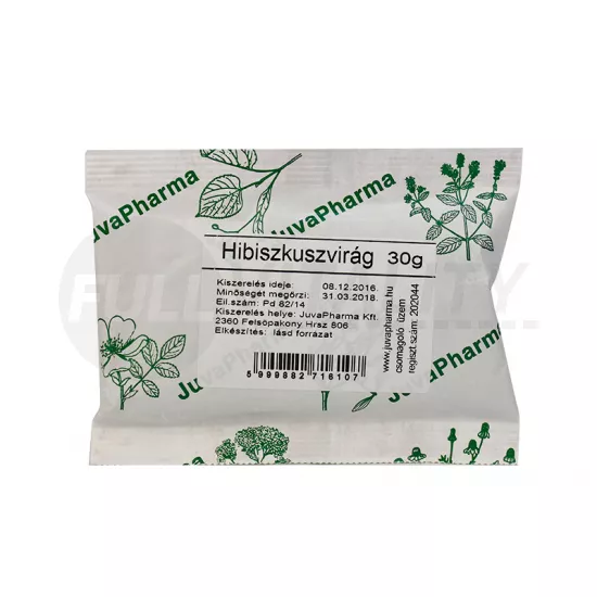 JUVAPHARMA TEA HIBISZKUSZVIRÁG SZÁLAS 30G
