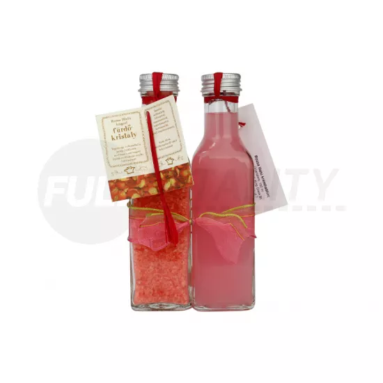 KIS DUÓ RÓZSA (FÜRDŐKRISTÁLY + TUSFÜRDŐ)1DB /KING GLASS/