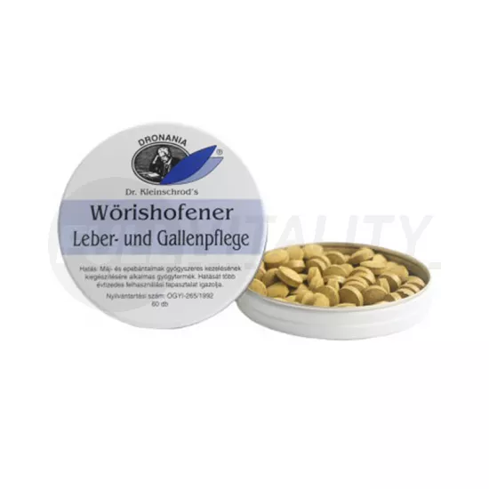 WÖRISHOFENER LEBER UND GALLENPFLEGE MÁJ ÉS EPE ERŐSÍTŐ TABLETTA 60DB