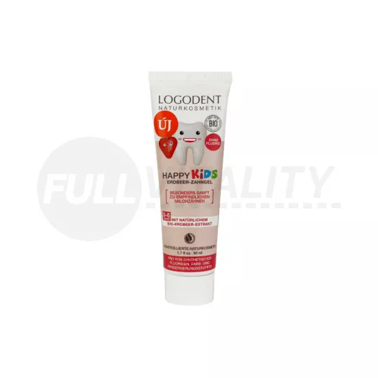 LOGODENT HAPPY KIDS FLUORIDMENTES GYERMEK FOGGÉL EPERKIVONATTAL 50ML