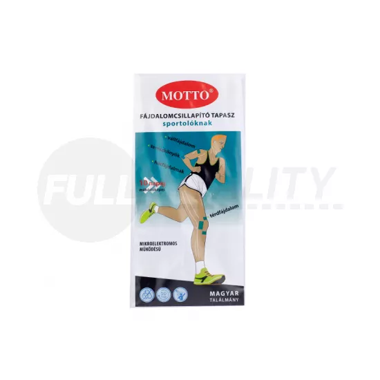 MOTTÓ ZÖLD FÁJDALOMCSILLAPÍTÓ TAPASZ SPORTOLÓKNAK 2DB