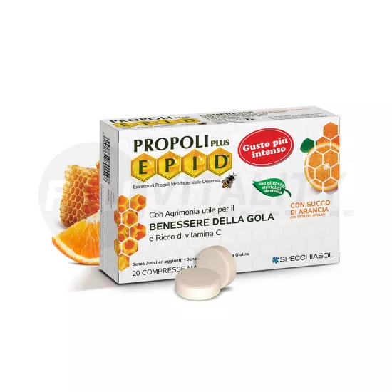 NATUR TANYA SPECCHIASOL EPID NARANCSOS ÍZŰ PROPOLISZ SZOPOGATÓS TABLETTA 20DB