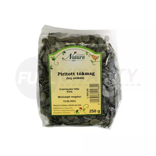 DÉNES NATURA PIRÍTOTT TÖKMAG HÉJNÉLKÜLI 250G