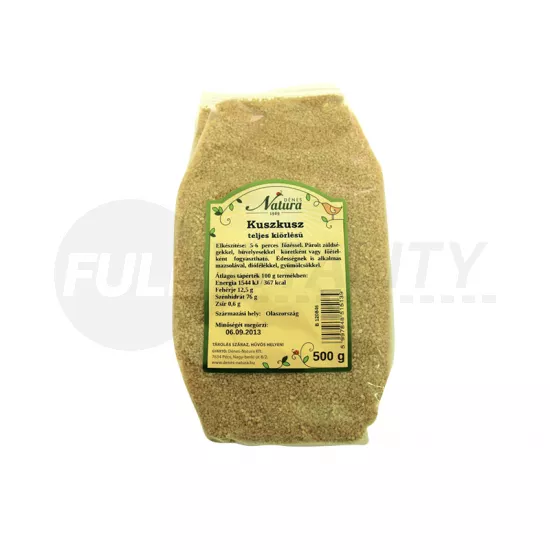 DÉNES NATURA TELJESKIŐRLÉSŰ KUSZKUSZ 500G