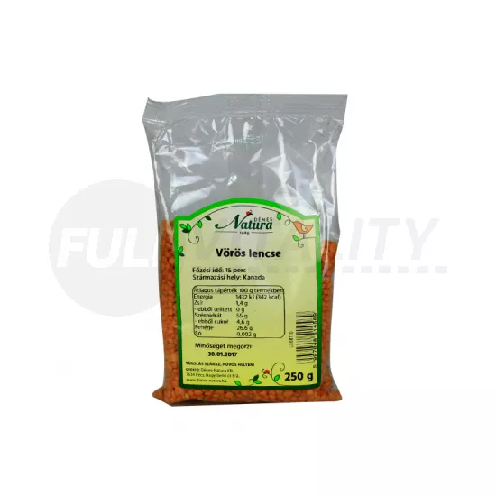 DÉNES NATURA VÖRÖSLENCSE 250G