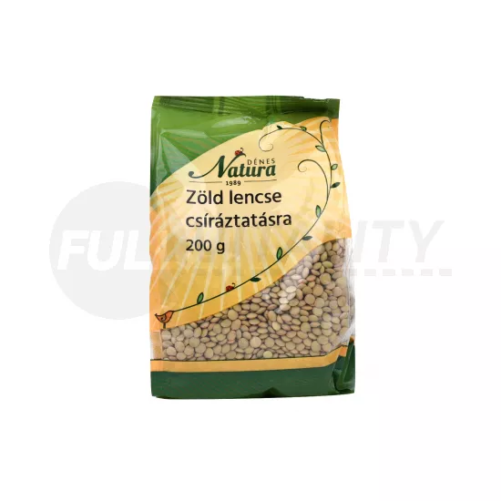 DÉNES NATURA ZÖLD LENCSE CSÍRÁZTATÁSRA 200G