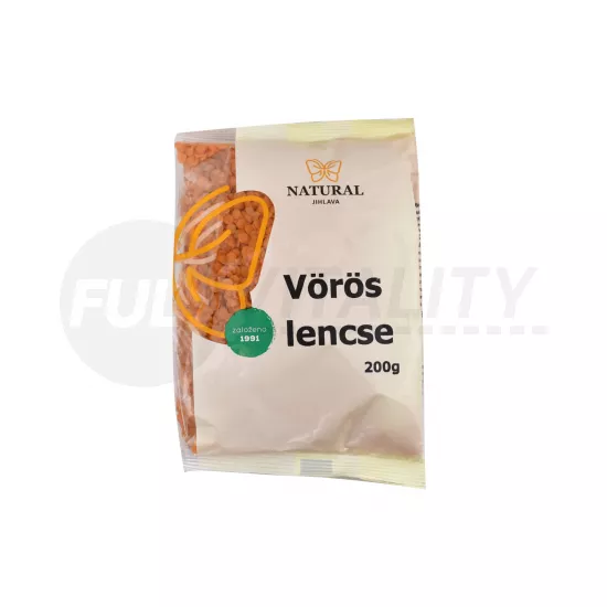 NATURAL LENCSE VÖRÖS 200G