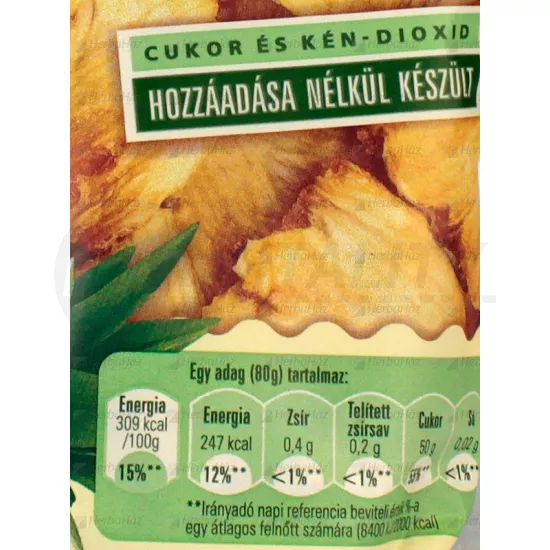 NATURFOOD ASZALT ANANÁSZ 80G