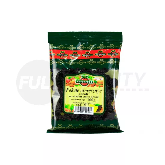 NATURFOOD ASZALT FEKETE CSERESZNYE 100G