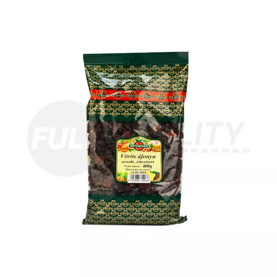 NATURFOOD ASZALT VÖRÖS ÁFONYA 400G