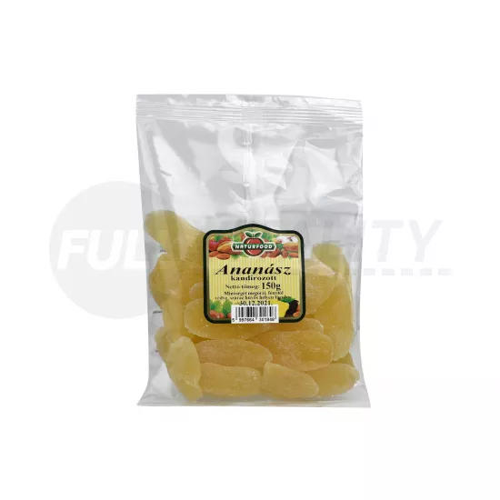 NATURFOOD KANDÍROZOTT ANANÁSZ 150G