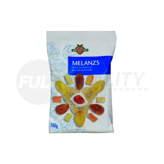NATURFOOD MELANZS SZÁRÍTOTT GYÜMÖLCSKEVERÉK 100G