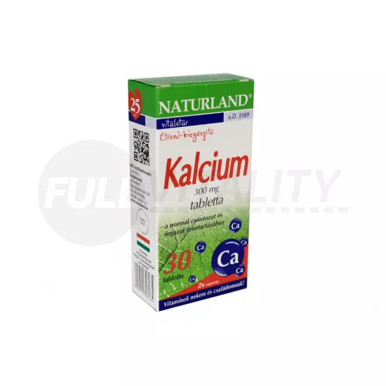 NATURLAND KALCIUM 300MG TABLETTA 30DB