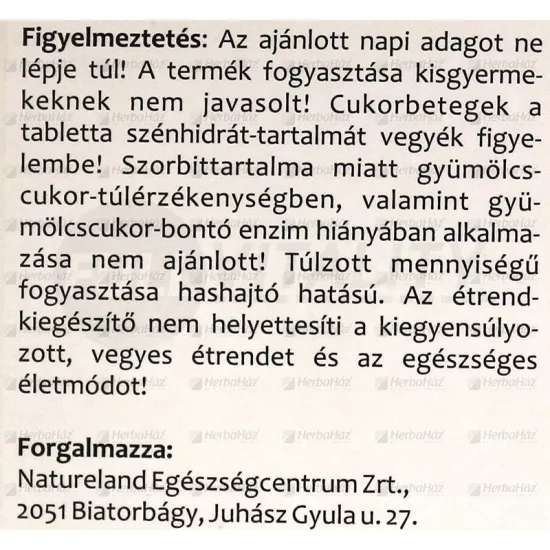 NATURLAND VAS TABLETTA 60DB