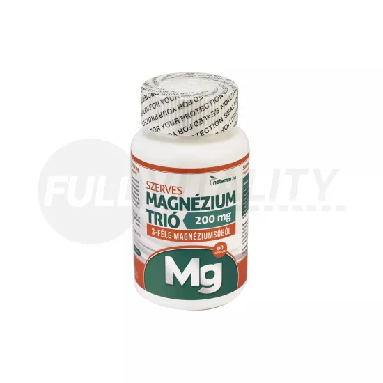 NETAMIN SZERVES MAGNÉZIUM TRIÓ 200MG 60DB