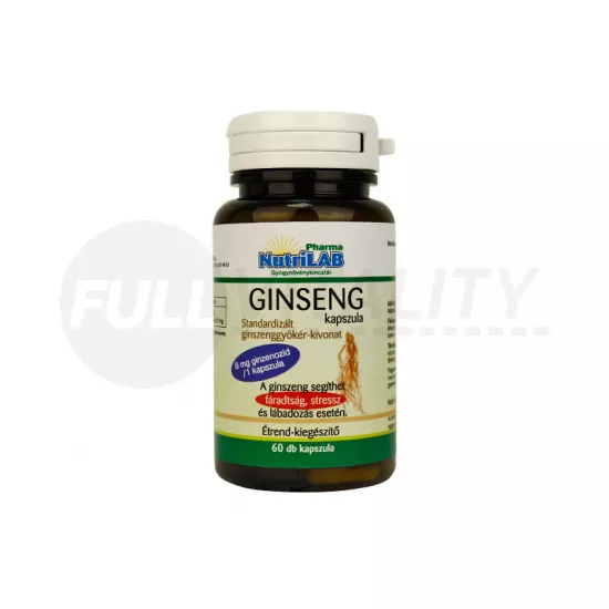 NUTRILAB GINSENG KAPSZULA 60DB