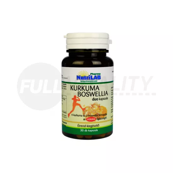 NUTRILAB KURKUMA BOSWELLIA DUO KAPSZULA 30DB