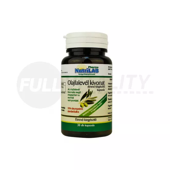 NUTRILAB OLAJFALEVÉL KIVONAT KAPSZULA 30DB
