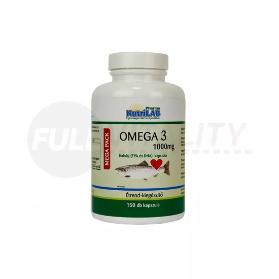 NUTRILAB OMEGA 3 1000MG HALOLAJ (EPA ÉS DHA) KAPSZULA 150DB