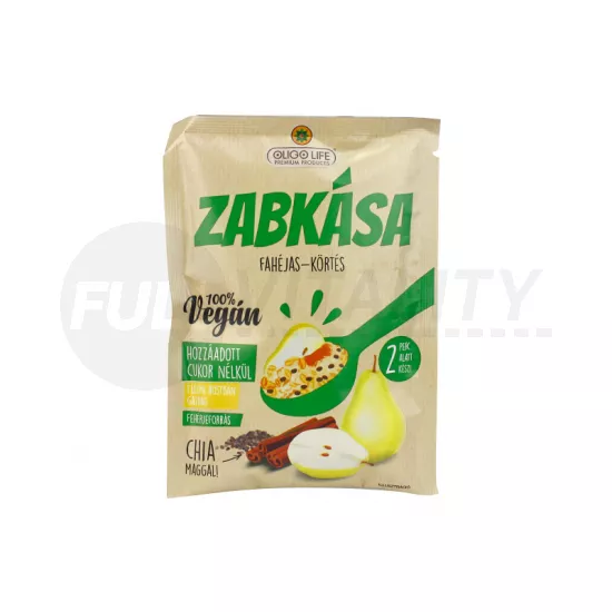 OLIGO LIFE FAHÉJAS KÖRTE ÍZŰ ZABKÁSA ÉDESÍTŐSZEREKKEL 65G