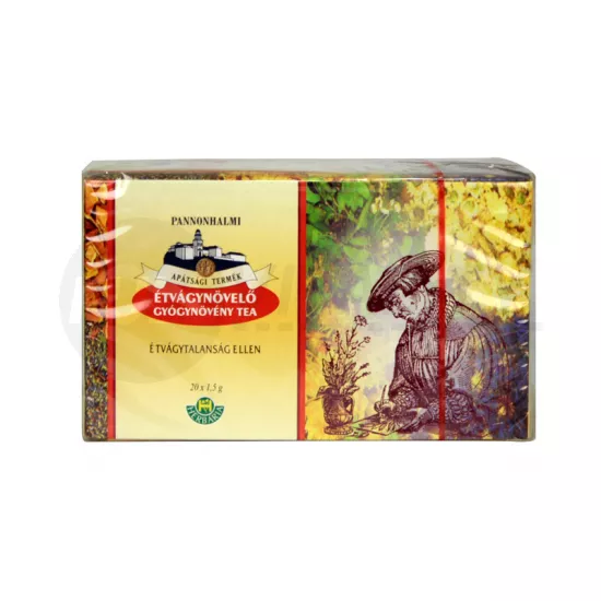 PANNONHALMI GYÓGYNÖVÉNY TEA ÉTVÁGYNÖVELŐ FILTERES 20DB