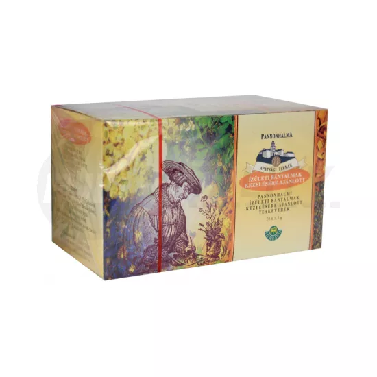 PANNONHALMI GYÓGYNÖVÉNY TEA IZÜLETI BÁNTALMAKRA FILTERES 20DB