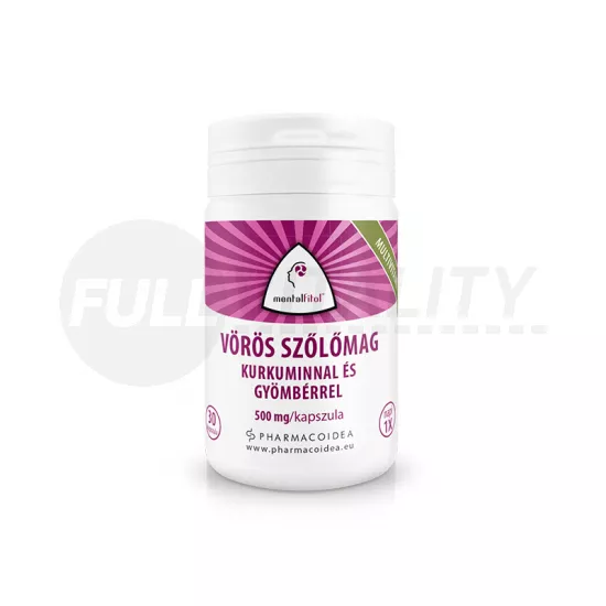 PHARMACOIDEA MENTALFITOL VÖRÖS SZŐLŐMAG KURKUMA KIVONATTAL KAPSZULA 30DB