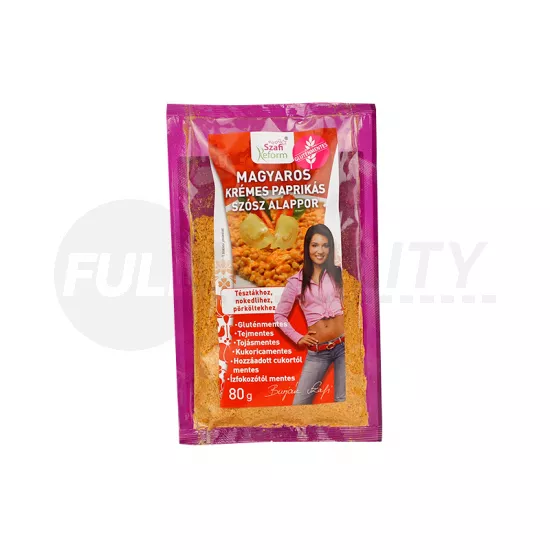 SZAFI REFORM GLUTÉNMENTES MAGYAROS KRÉMES PAPRIKÁS SZÓSZ ALAPPOR 80G