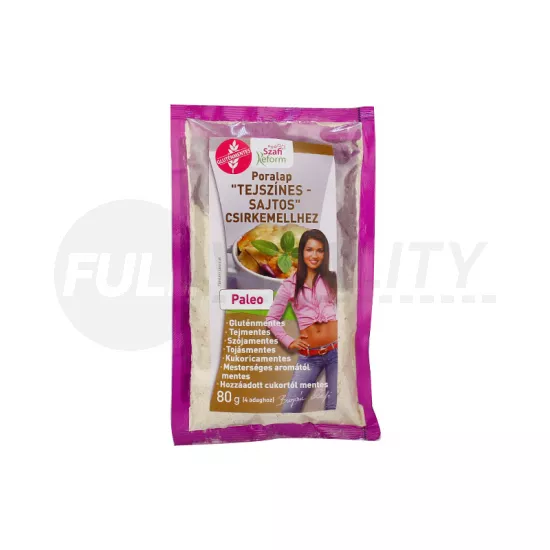 SZAFI REFORM GLUTÉNMENTES PORALAP TEJSZÍNES -SAJTOS CSIRKEMELLHEZ 80G