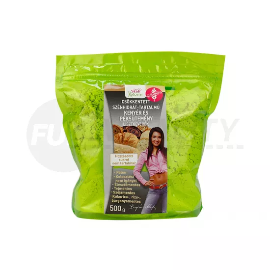 SZAFI REFORM  PALEO CSÖKKENTETT SZÉNHIDRÁT-TARTALMÚ  KENYÉR ÉS PÉKSÜTEMÉNY LISZTKEVERÉK 500G