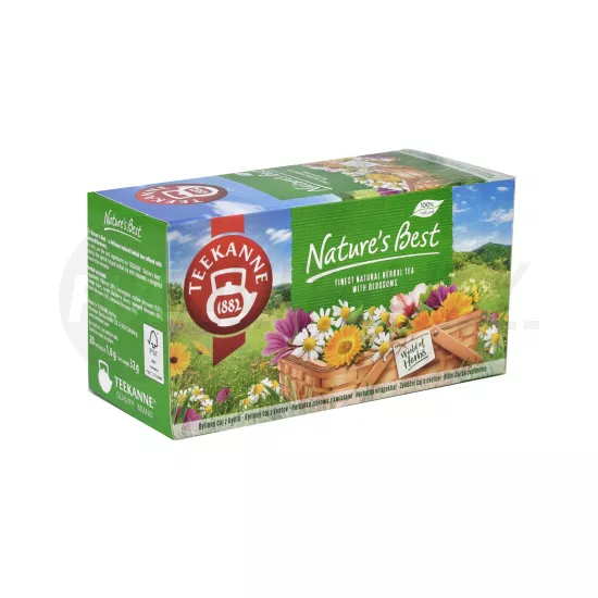 TEEKANNE NATURES BEST FINOM TERMÉSZETES HERBATEA VÁLOGATÁS VIRÁGOKKAL 20DB