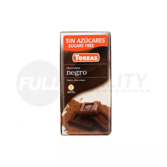 TORRAS HOZZÁADOTT CUKOR NÉLKÜL ÉTCSOKOLÁDÉ  75G